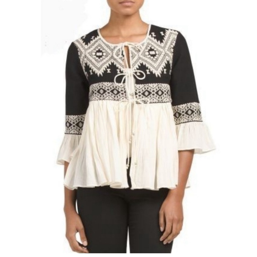 - Anthropologie embroidered cardigan/jacket   NWOT